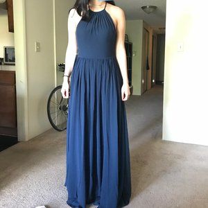 Navy Blue Azazie Bridesmaid Dress